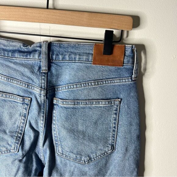 J Crew Classic Straight Raw Hem Blue Jeans size 27 - Picture 7 of 12